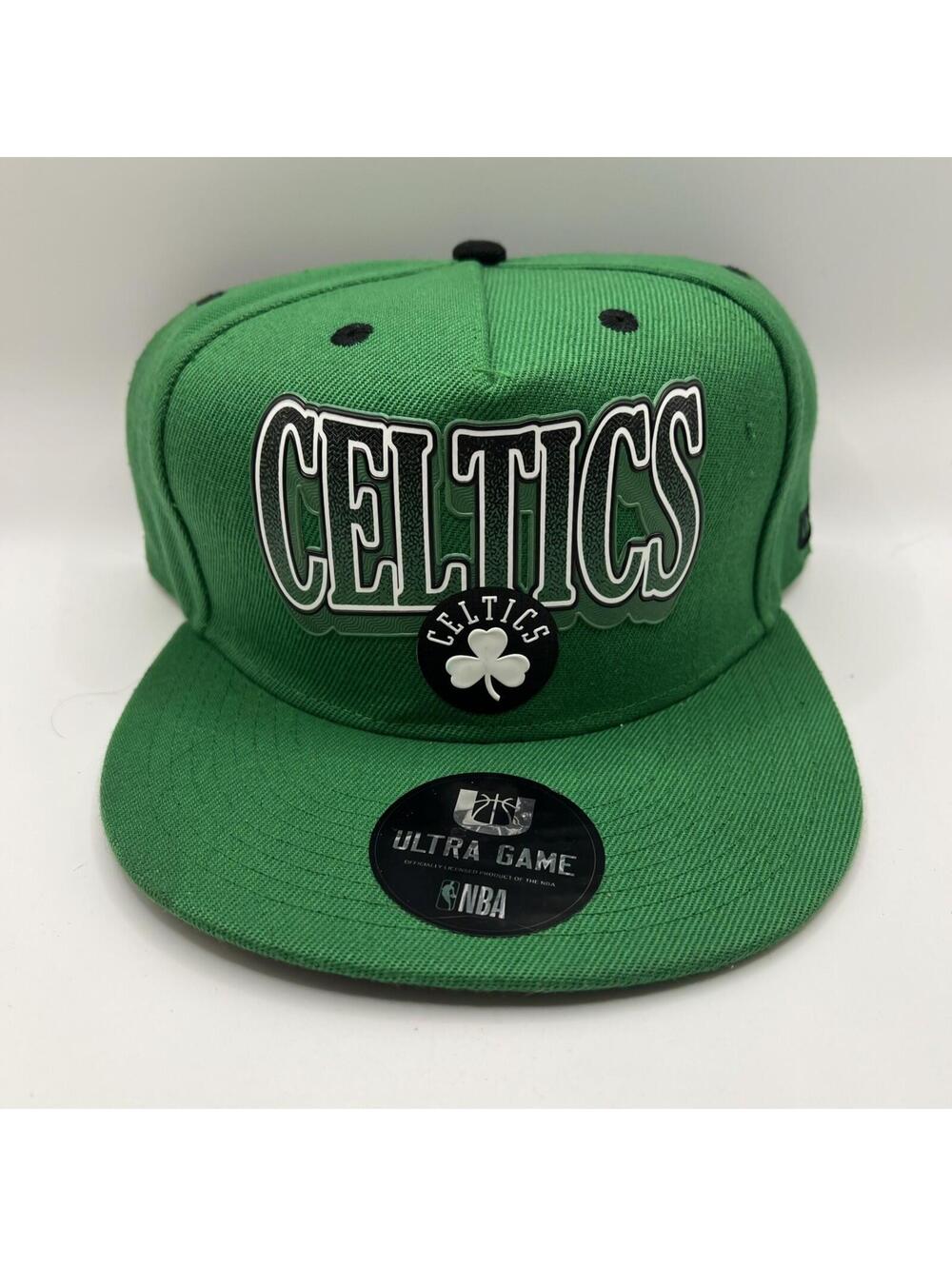 Boston Celtics NBA Ultra Game Green Snapback Hat Cap New